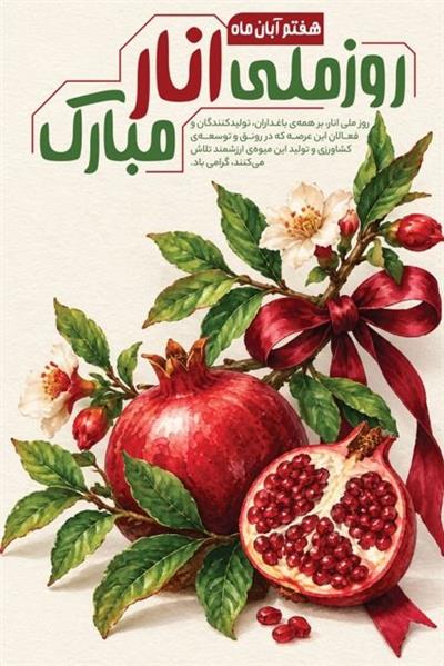 هفتم آبان‌ماه؛ روز ملی انار نماد بركت و سلامتی گرامی