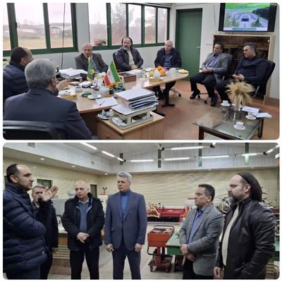 بازدید معاون سازمان تات و رئیس مؤسسه آموزش و ترویج كشاورزی از مركز ترویج و توسعه تكنولوژی هراز و دیدار و گفت‌وگو با همكاران