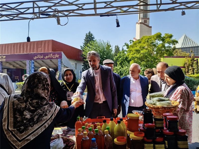 بازدید معاون اداری و مالی مؤسسه از نمایشگاه توانمندی‌های روستایی و عشایری